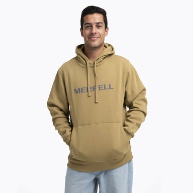 POLERON HOMBRE LOGO HOODIE MOSTAZA MERRELL - 1