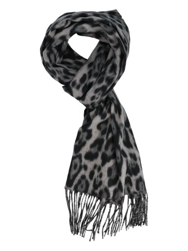 BUFANDA MUJER KENYA SCARF NEGRO AZALEIA - 1