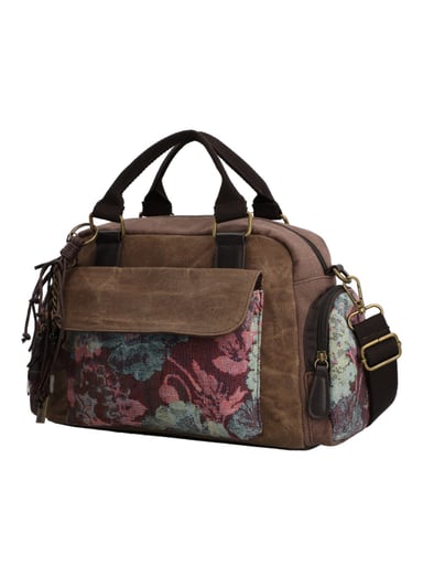 CARTERA TEXTIL MUJER TZELTAL BAG CAFE  ROCKFORD - 2