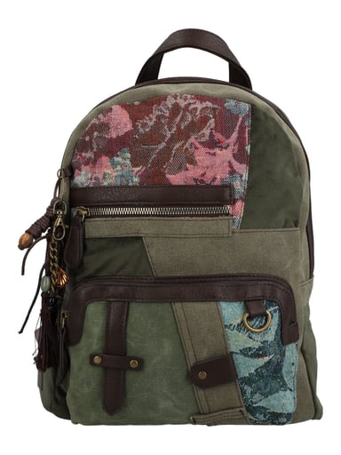 MOCHILA TEXTIL MUJER CARMIN BACK VERDE ROCKFORD - 1