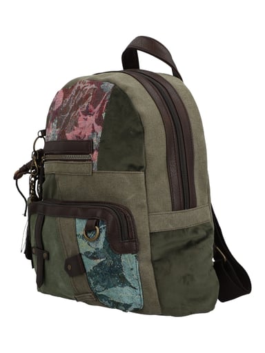MOCHILA TEXTIL MUJER CARMIN BACK VERDE ROCKFORD - 2