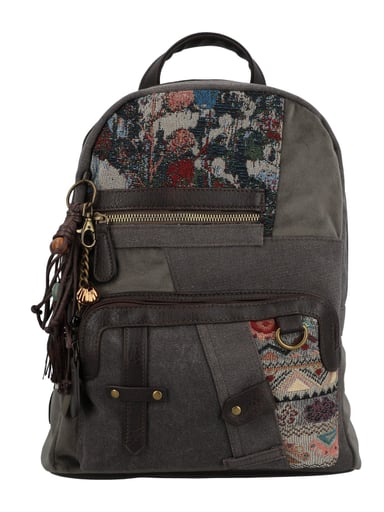 MOCHILA TEXTIL MUJER CARMIN BACK GRIS ROCKFORD - 1