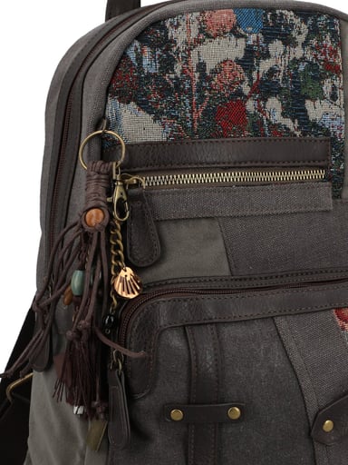 MOCHILA TEXTIL MUJER CARMIN BACK GRIS ROCKFORD - 5