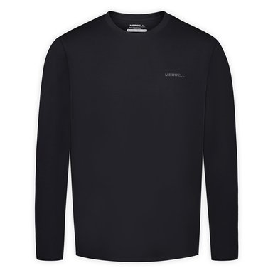 POLERA MANGA LARGA HOMBRE VISTA LS TENCEL NEGRO MERRELL - 7