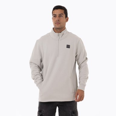 POLERON HOMBRE LEPAIS ZIP GRIS CLARO MERRELL - 1