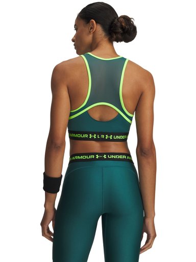 PRIMERA CAPA SUPERIOR MUJER HEATGEAR MESH TANK VERDE UNDER ARMOUR - 2