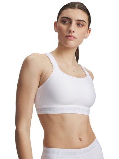 PETO MUJER HEATGEAR CROSSBACK HIGH BLANCO UNDER ARMOUR - 1