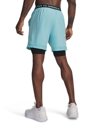 SHORT HOMBRE VANISH WOVEN 2 EN 1 AZUL UNDER ARMOUR - 2