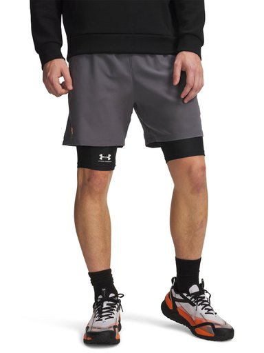 SHORT HOMBRE VANISH WOVEN 6' GRIS UNDER ARMOUR - 1