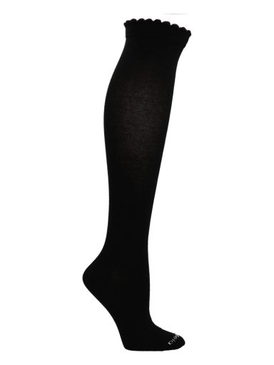 CALCETIN ALGODON MUJER KH ST PLAIN NEGRO AZALEIA - 1