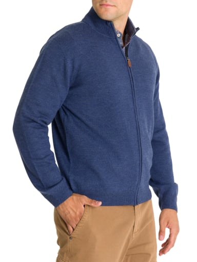 CHALECO LANA MERINO HOMBRE MASSAFULL CELESTE ROCKFORD - 5
