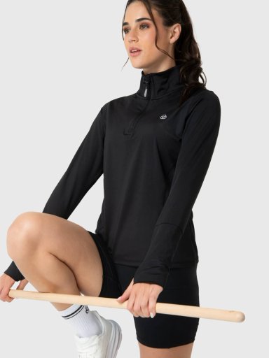 POLERON HALF ZIP REC NEGRO BSOUL - 1