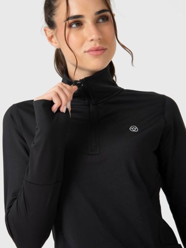 POLERON HALF ZIP REC NEGRO BSOUL - 2