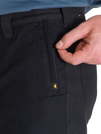 PANTALON TIRO MEDIO CASUAL HOMBRE BRUSH PANT NEGRO CAT - 6