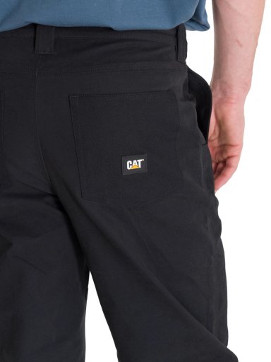 PANTALON TIRO MEDIO CASUAL HOMBRE BRUSH PANT NEGRO CAT - 7