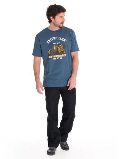 PANTALON TIRO MEDIO CASUAL HOMBRE BRUSH PANT NEGRO CAT - 8