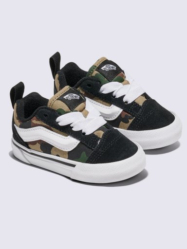 ZAPATILLA NIÑO KNU SKOOL ELASTIC LA NEGRO VERDE VANS - 2