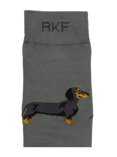 CALCETIN BAMBU HOMBRE C DACHSHUND VERDE ROCKFORD - 4