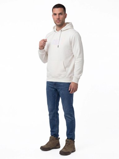 POLERON HOMBRE LOGO BLANCO CAT - 4