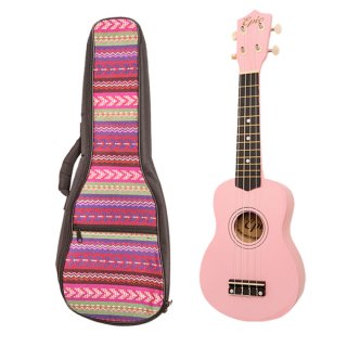 UKELELE 21PULGADAS ROSADO CON FUNDA ACOLCHADA EPIC | Rosado - 1