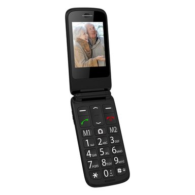 CELULAR SENIOR ADULTO MAYOR MLAB 4G-3G SOS 2,8 PULGADAS SHELL - 1