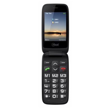 CELULAR SENIOR ADULTO MAYOR MLAB 4G-3G SOS DOBLE PANTALLA 1.7 Y 2.8 PULGADAS BASE DE CARGA - 1
