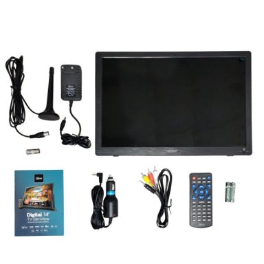 TELEVISOR PORTATIL 14 PULGADAS COLOR SEÑAL DIGITAL RECARGABLE MLAB 9452 - 5