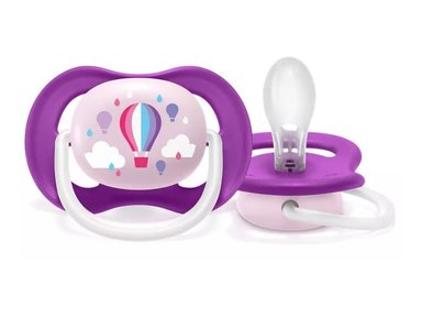 CHUPETE AVENT ULTRA AIR COLLECTION GLOBOS 6-18M SCF081/08 TRANSPARENTE - 1