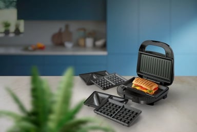 SANDWICHERA PHILIPS 3 EN 1 PANINIS WAFFLES Y SANDWICHES - 9