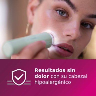 DEPILADORA FACIAL PHILIPS SERIE 5000 BRR474/00 COLOR VERDE - 4
