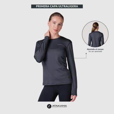 PRIMERA CAPA ULTRA LIGERA MUJER GRIS ATAKAMA OUTDOOR - 6