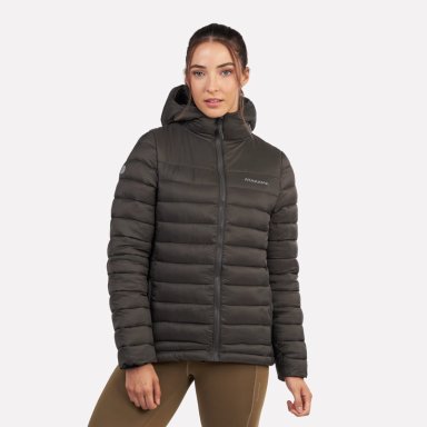 CHAQUETA PARKA TÉRMICA MUJER HOODIE INDOMITA GRIS ROCA - 1