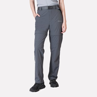 PANTALON DESMONTABLE MUJER TRAVESIA GRIS ATAKAMA OUTDOOR - 1