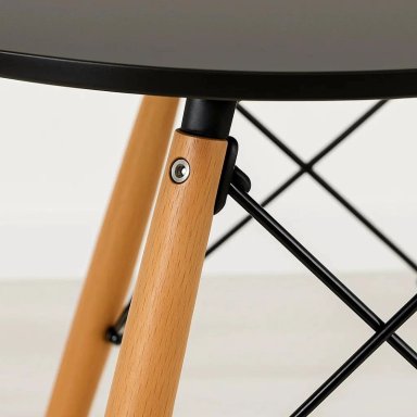 MESA COMEDOR KLIK MUEBLES EAMES 80CM REDONDA NEGRO - 6