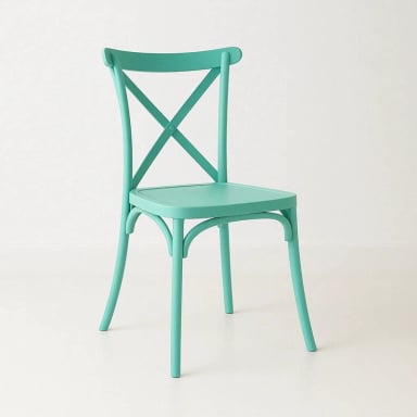 SILLA KLIK MUEBLES CROSSBACK DANUBIO 1 CUERPO MENTA TERRAZA EXTERIOR O COMEDOR - 1