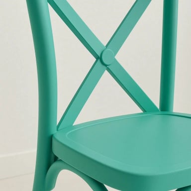 SILLA KLIK MUEBLES CROSSBACK DANUBIO 1 CUERPO MENTA TERRAZA EXTERIOR O COMEDOR - 6