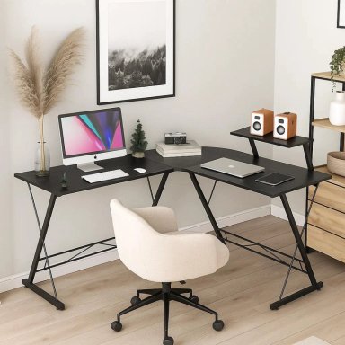 ESCRITORIO KLIK MUEBLES ESQUINERO GAMER NIGHT BLACK - 3