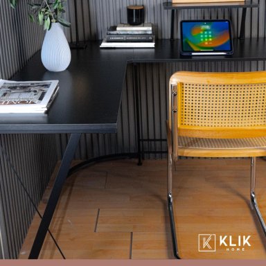 ESCRITORIO KLIK MUEBLES ESQUINERO GAMER NIGHT BLACK - 8