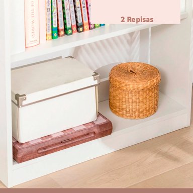 ESCRITORIO MULTIFUNCIONAL BLANCO - COMPACTO CON ESTANTERÍAS - 7