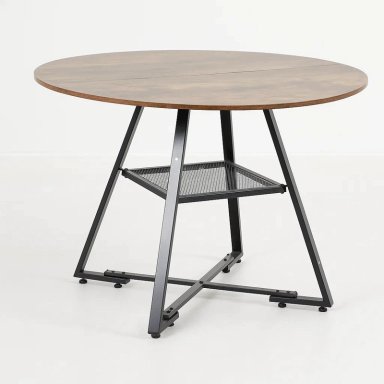 MESA DE COMEDOR REDONDA ESTILO INDUSTRIAL TÖRN - 1