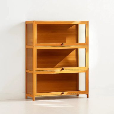 VITRINA CRYSTALBAMBOO 3 NIVELES 80X33X106 - 1
