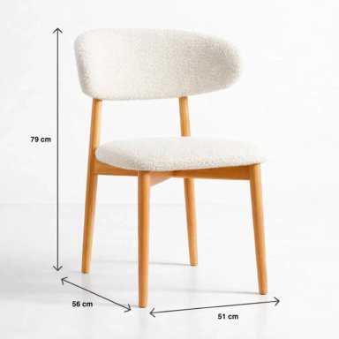 SILLA CLOUD MADERA - BEIGE - 4
