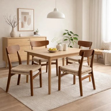 PACK DE 2 SILLAS KODA MADERA - NATURAL - 3