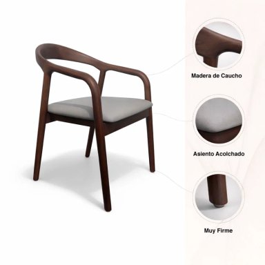 SILLA KIND MADERA - NATURAL - 5
