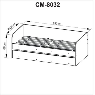 SOFÁ-CAMA BLANCO CM8032.0001 68 X 193 X 95,2 CM - 7