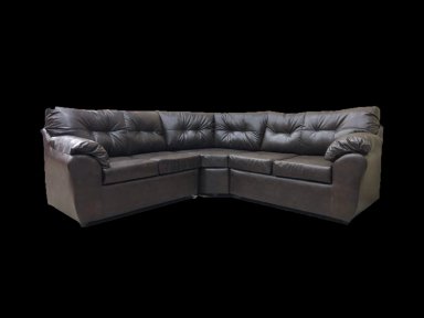 SOFÁ SECCIONAL MUEBLES MPR ALERCE LIBRE DISPOSICIÓN 5 CUERPOS NEGRO PU - 1