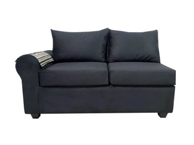 SOFÁ SECC. MUEBLES MPR CALAFATE 5 CUERPOS FELPA NEGRO - 2