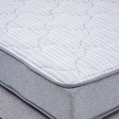 CAMA EUROPEA FEEL 2 PLAZA TELA GRIS - 3