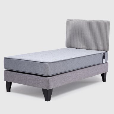 CAMA FEEL + RESPADO REST 1.5 PLAZA -  GRIS - 2