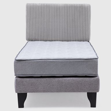 CAMA FEEL + RESPADO REST 1.5 PLAZA -  GRIS - 3